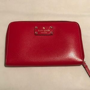Kate Spade Travel Wallet in Red